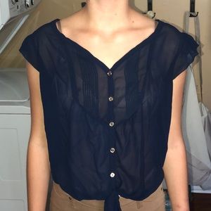 Navy blue dress shirt